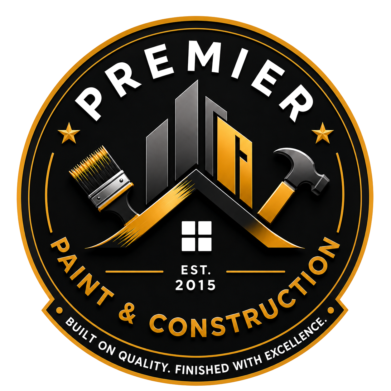 Premier Paint and Construction circular brand mark